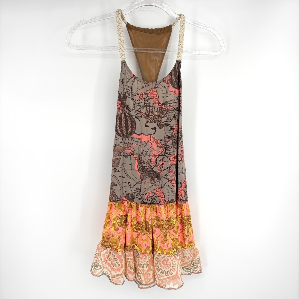 Maaji Multicolor Printed Ruffled Swim Coverup Dress